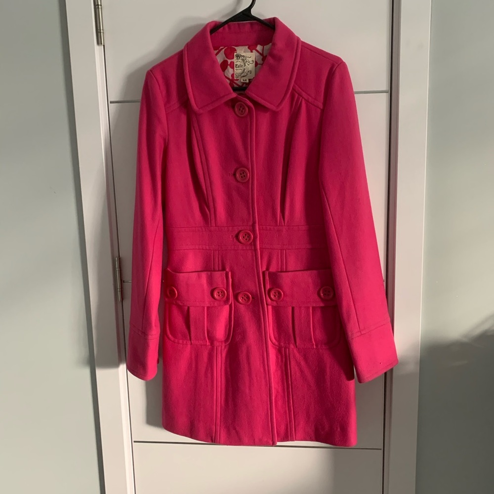 Beautiful pink wool coat
